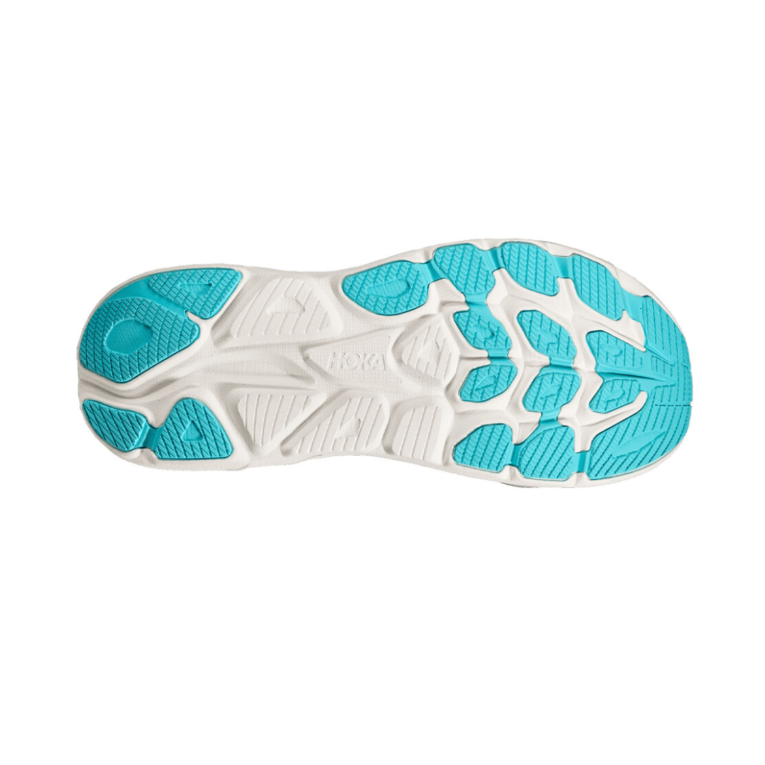 Hoka Mens Clifton 10   White Skyward Blue 6