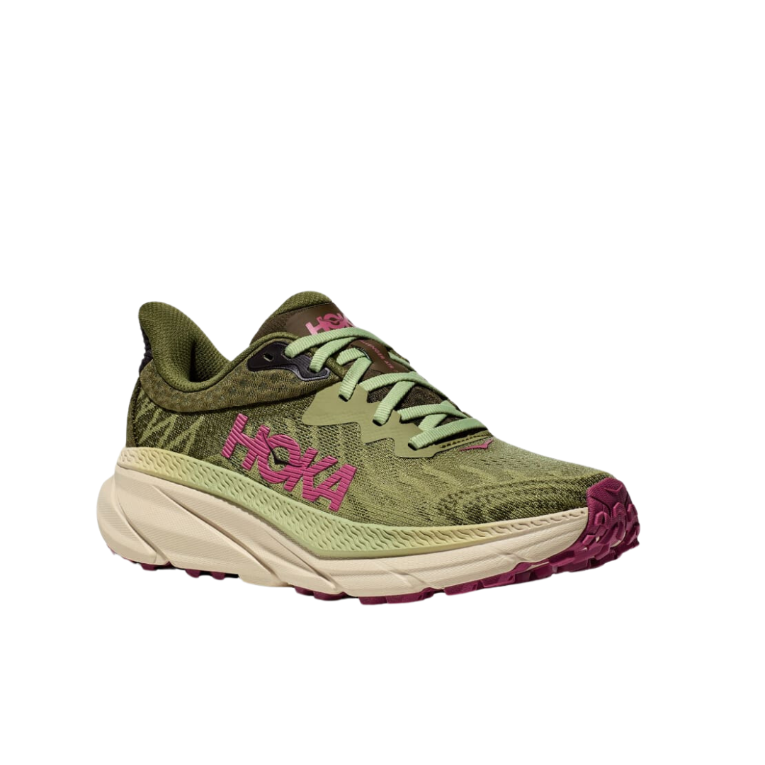 Hoka Womens Challenger 7   Forest Floor Beet Root 2