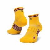 SHYU Racing Socks - Quarter Crew - Amber/ Eggplant/Claret