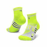 SHYU Racing Socks - Quarter Crew- Volt/White/White