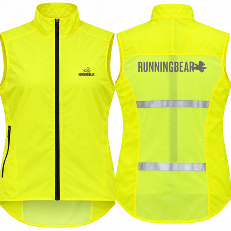 Running Bear Hi-Vis Fluo Safety Running Gilet