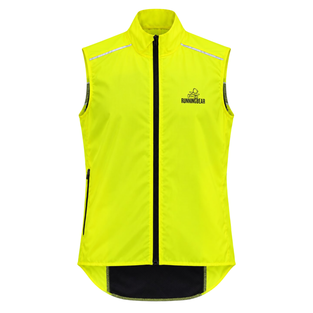 Running Bear Hi-Vis Fluo Safety Running Gilet