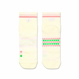 SHYU Racing Socks - Quarter Crew - Cream/ Blush/ Peach
