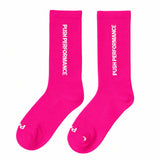 Push Performance Running Socks - Crew - Pink