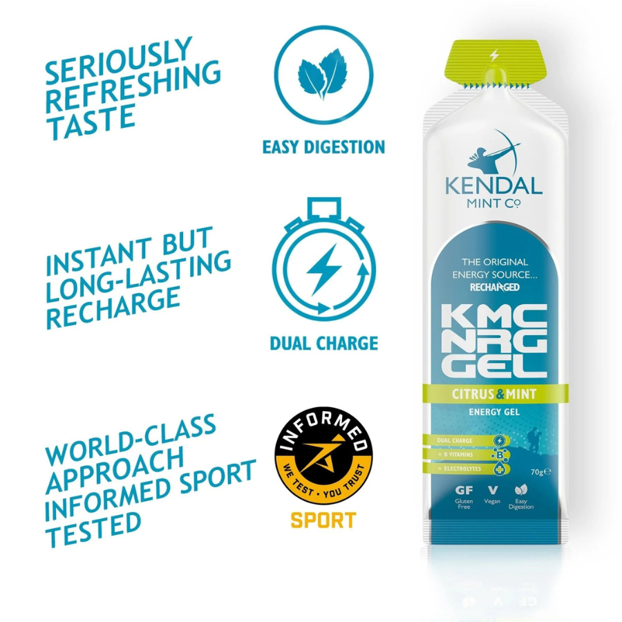 Kendal Mint Co Caffeine Energy Gel - Citrus & Mint