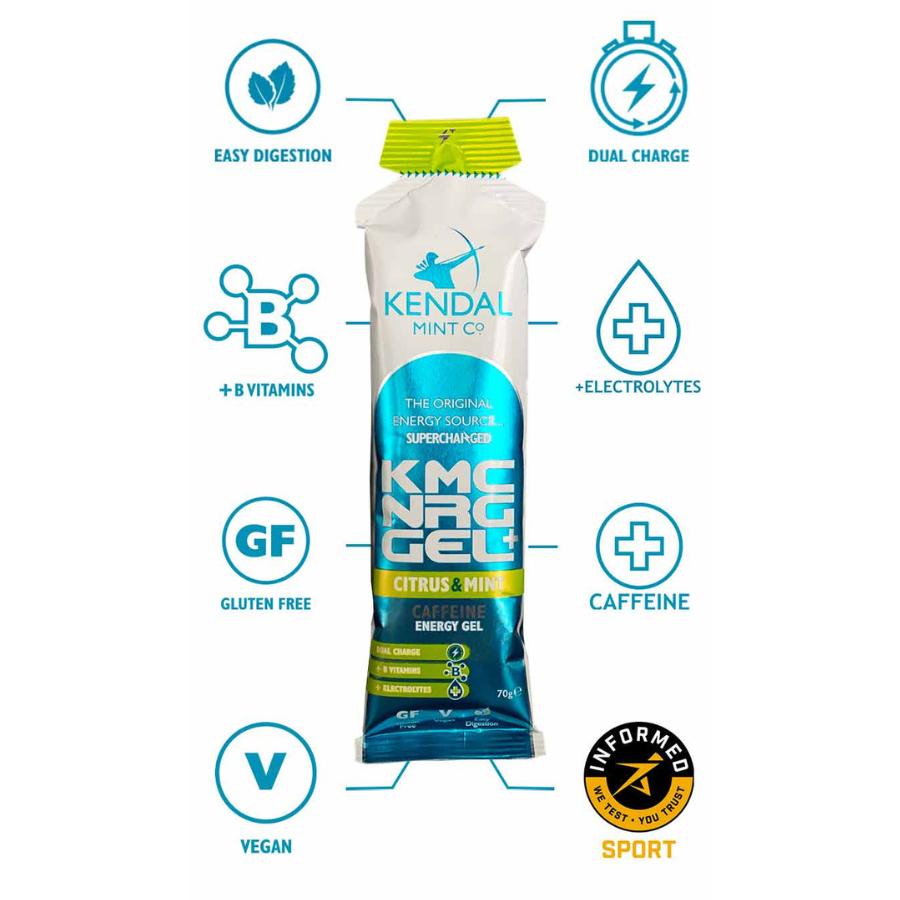Kendal Mint Co Caffeine Energy Gel - Citrus & Mint