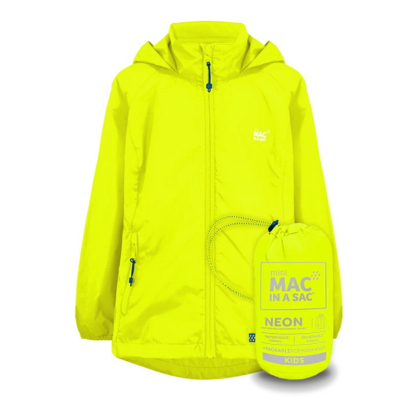 Mac in a Sac Origin Packable Waterproof Jacket (Neon)