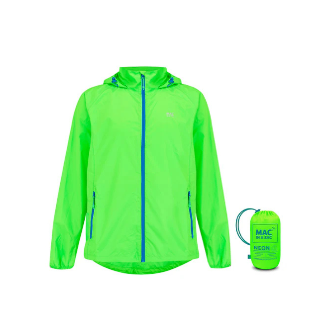 Mac in a Sac Origin Packable Waterproof Jacket (Neon)