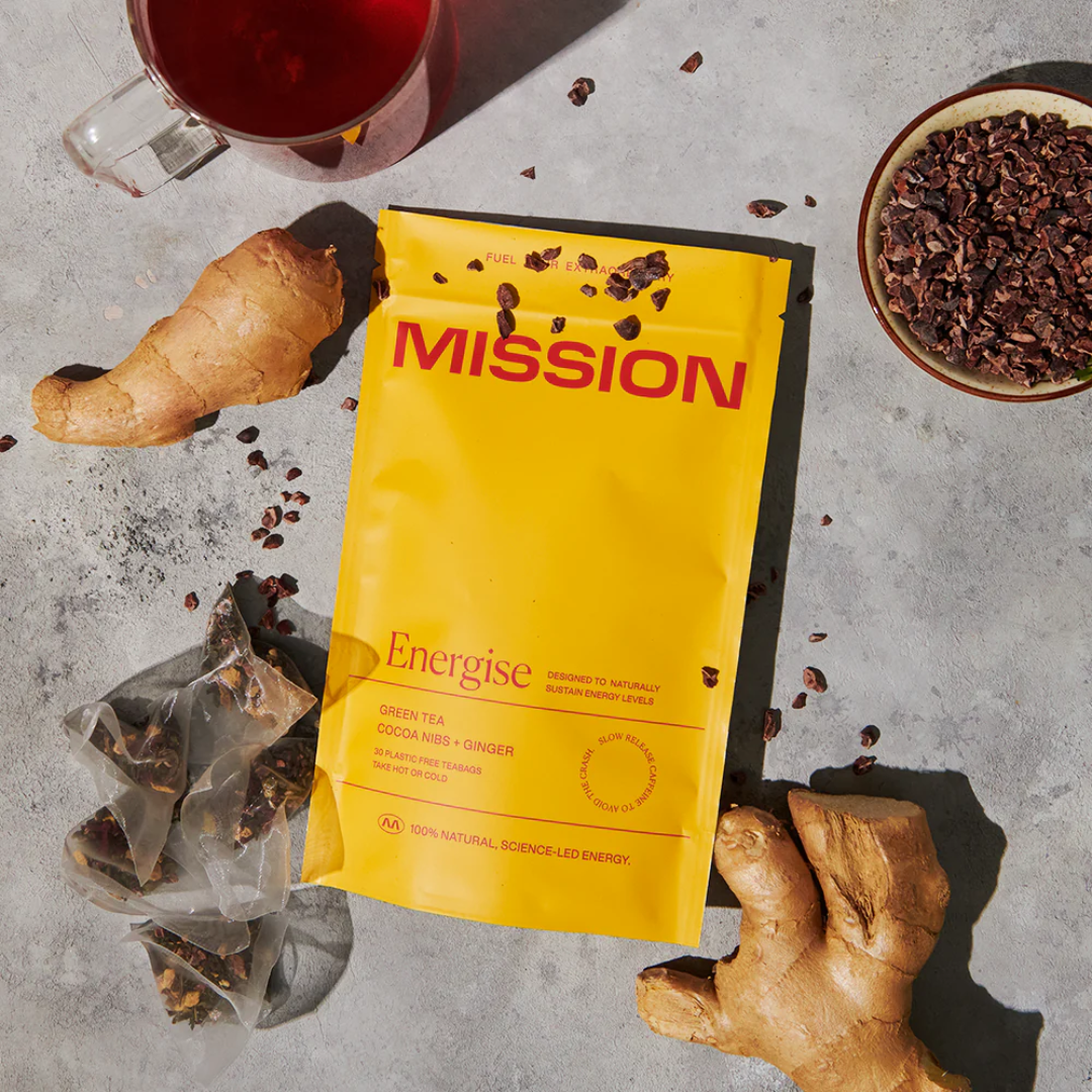 Mission Energise Tea - Cocoa Nibs & Ginger