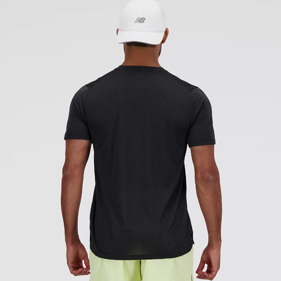 New Balance Mens Essential T Shirt Black Slate Grey