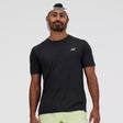 New Balance Mens Essential Tee Shirt Black Slate Grey
