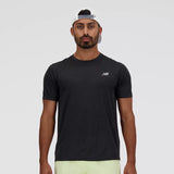 New Balance Mens RC Essential T Shirt Black Slate Grey