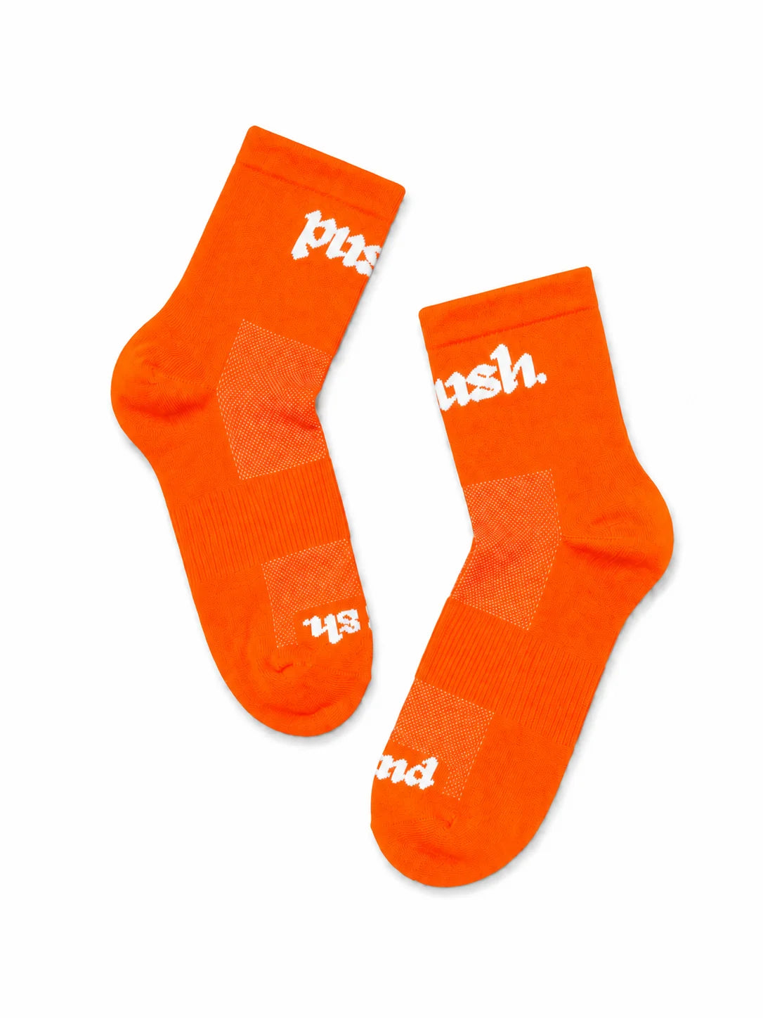 Push Performance Running Socks - Quarter - Orange