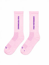 Push Performance Running Socks - Crew - Dusty Pink/Purple