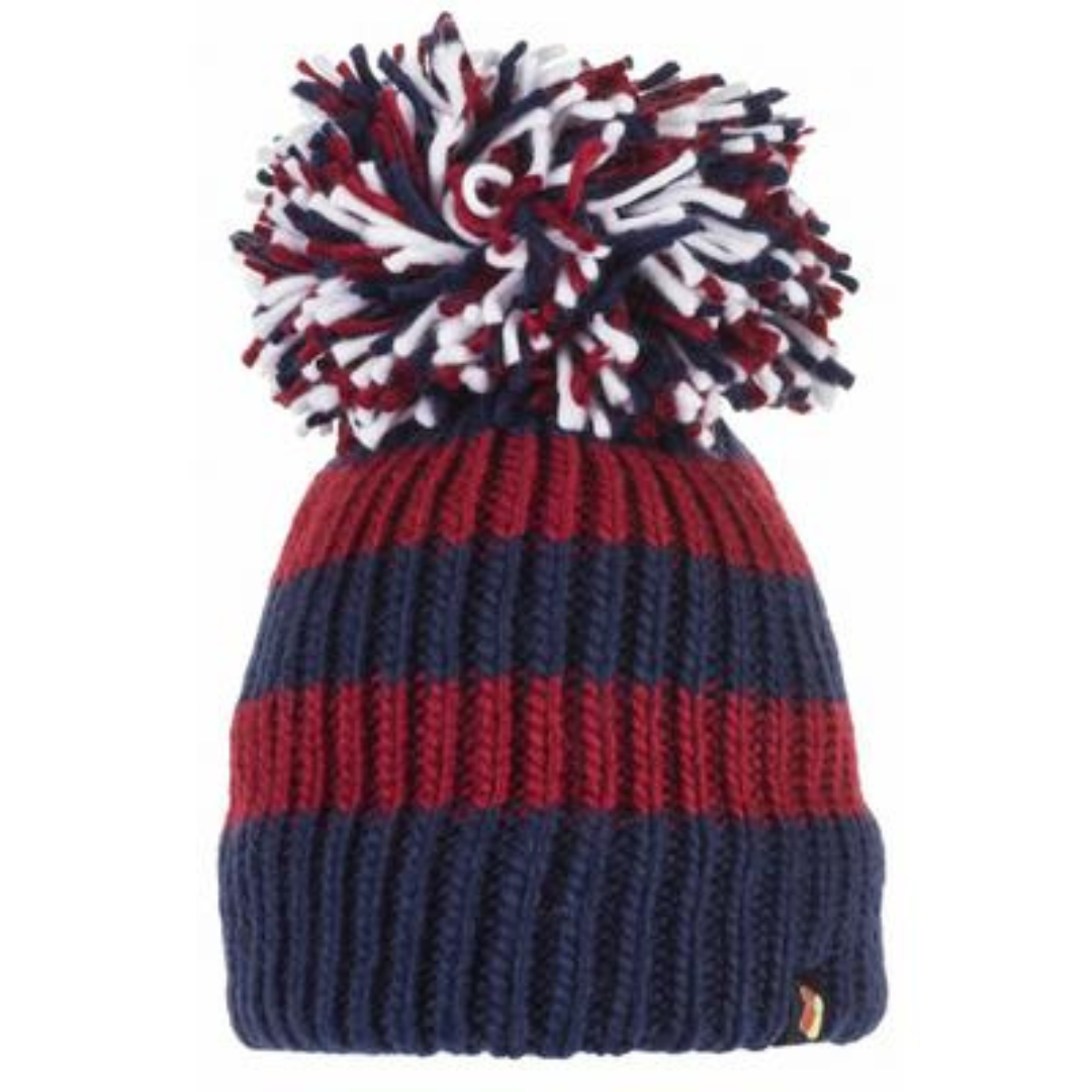 Big Bobble Hat - Burgundy Bandit