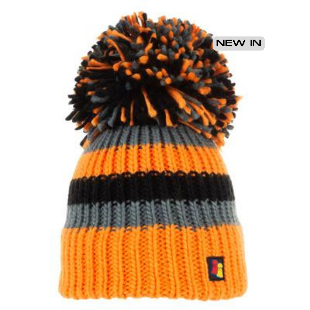 Big Bobble Hat - Orange Carbon