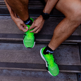 Push Performance Running Socks - Quarter Crew - Black