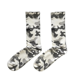 Push Performance Running Socks - Crew - White/Camo