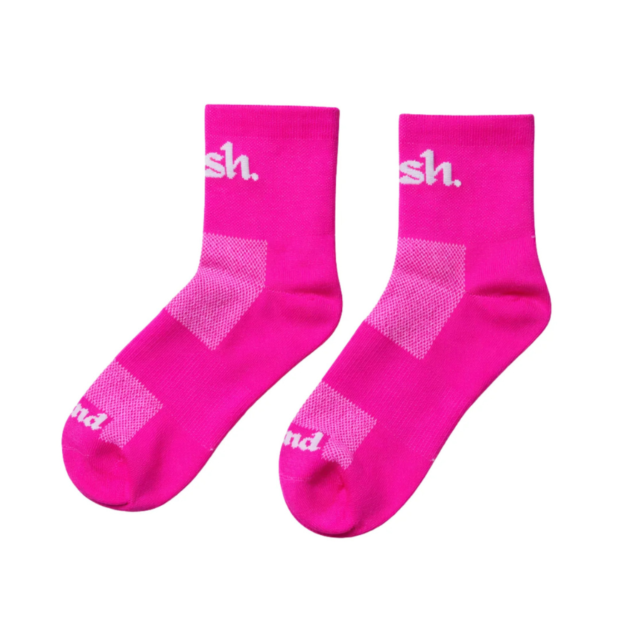 Push Performance Running Socks - Quarter - Pink