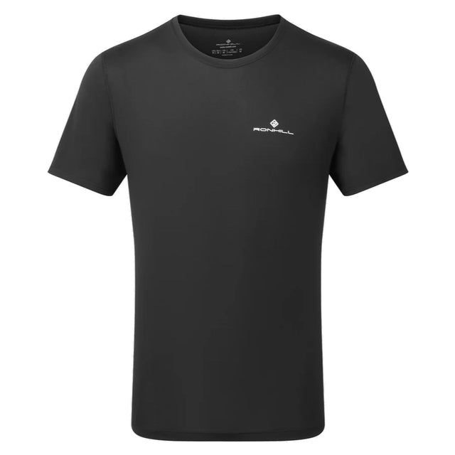 Ronhill Mens Core Short Sleeve Tee Black Bright White