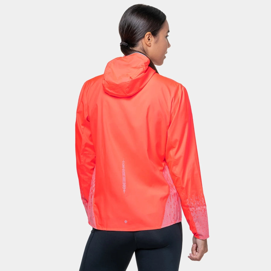 Ronhill Womens Jacket AW25 Hot Coral Reflect