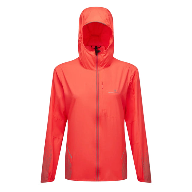 Ronhill Womens Tech Reflective Jacket Hot Coral Reflect