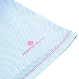 gradient running tshirt with blue and pink
