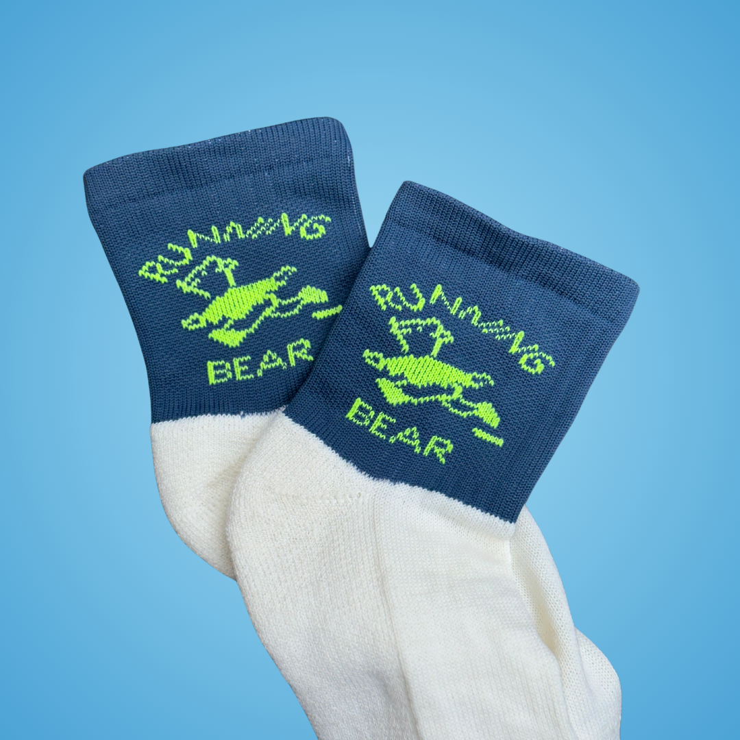 Running Bear Socks - Air Force Blue