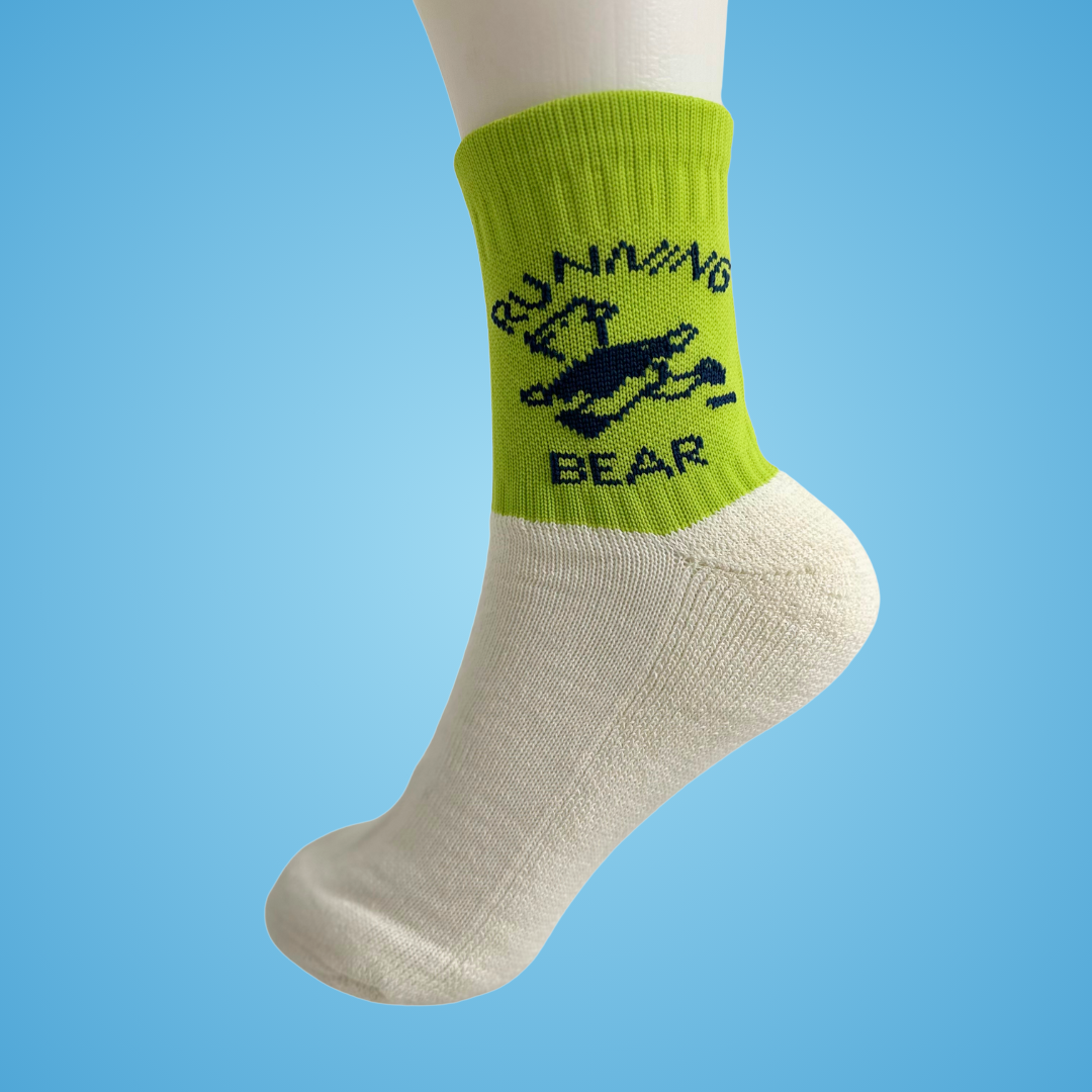 Running Bear Socks - Lime