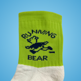 Running Bear Socks - Lime