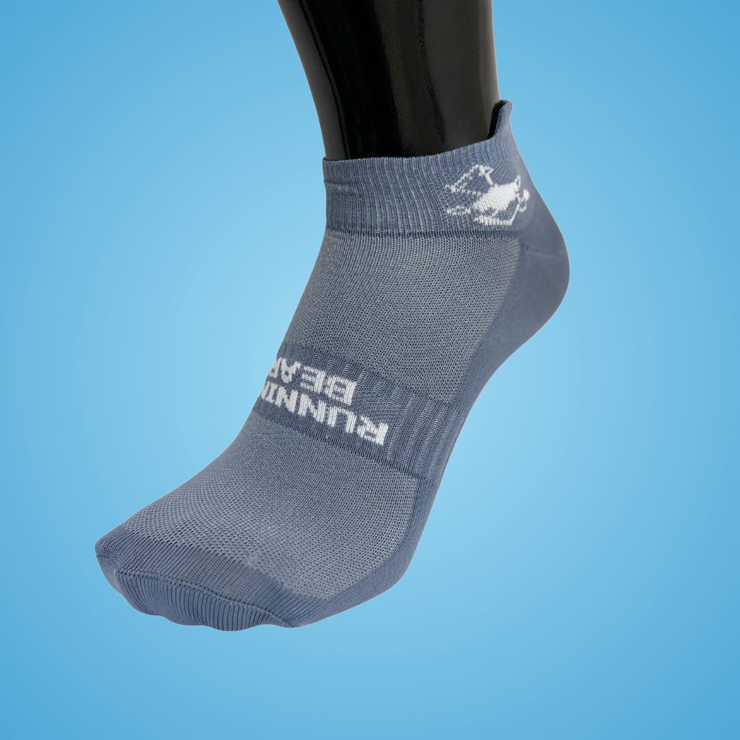 Running Bear Tactel Sock - Grey