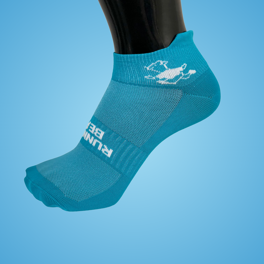 Running Bear Tactel Sock - Turquoise