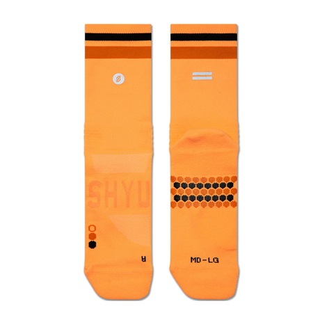 SHYU Racing Socks - Half Crew - Orange/Pumpkin/Black