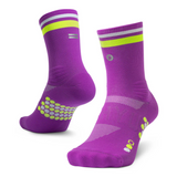 SHYU Racing Socks - Half Crew - Purple/Neon/White