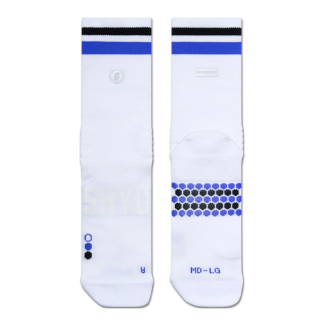 SHYU Racing Socks - Half Crew - White/ Indigo/Black