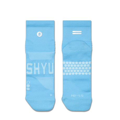 SHYU Racing Socks - Quarter Crew - Blue/Blue/Blue
