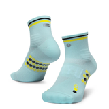 SHYU Racing Socks - Quarter Crew - Ciel/Yellow/Black