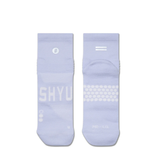 SHYU Racing Socks - Quarter Crew - Lilac/ Lilac/ Lilac
