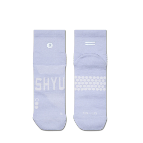 SHYU Racing Socks - Quarter Crew - Lilac/ Lilac/ Lilac