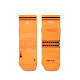SHYU Racing Socks - Quarter Crew - Orange/Pumpkin/Black