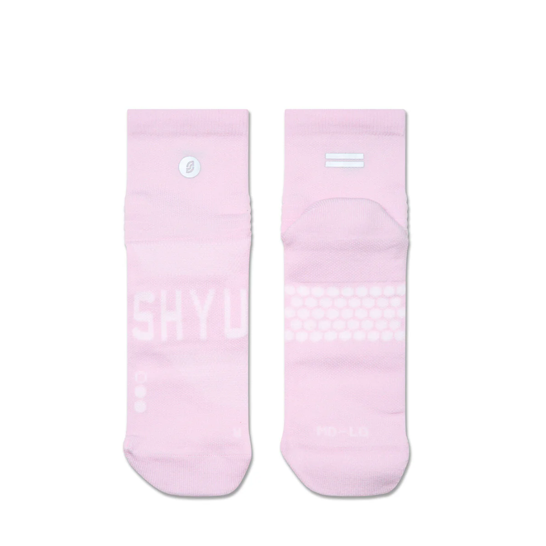 SHYU Racing Socks - Quarter Crew - Petal/ Petal/ Petal