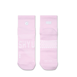 SHYU Racing Socks - Quarter Crew - Petal/ Petal/ Petal