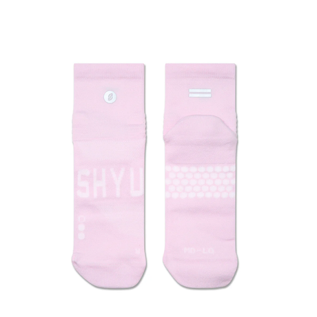 SHYU Racing Socks - Quarter Crew - Petal/ Petal/ Petal