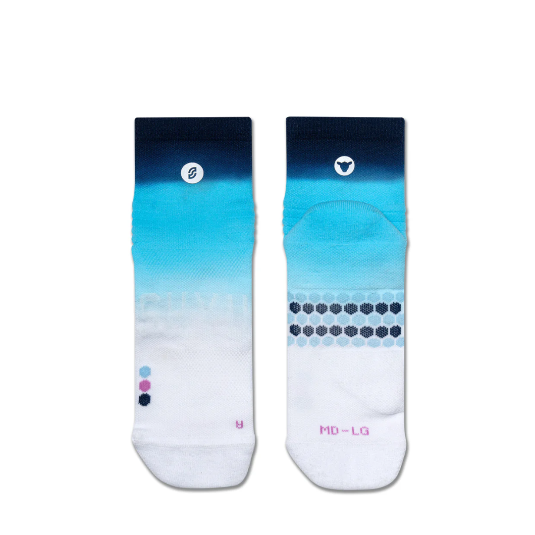 SHYU x Black Sheep Racing Socks - Quarter Crew - /Sky/Marine