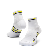 SHYU Racing Socks - Quarter Crew - White/Black/Honey