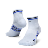 SHYU Racing Socks - Quarter Crew - White/ Indigo/Black