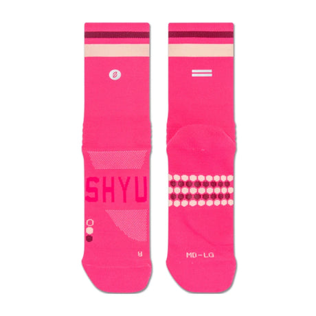 SHYU Racing Socks - Half Crew - Pink/ Plum/ Blush