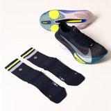 SHYU Racing Socks - Half Crew - Black/ Slate/ Blue