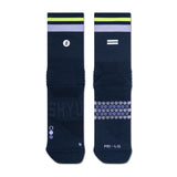 SHYU Racing Socks - Half Crew - Midnight/ Mauve/Neon