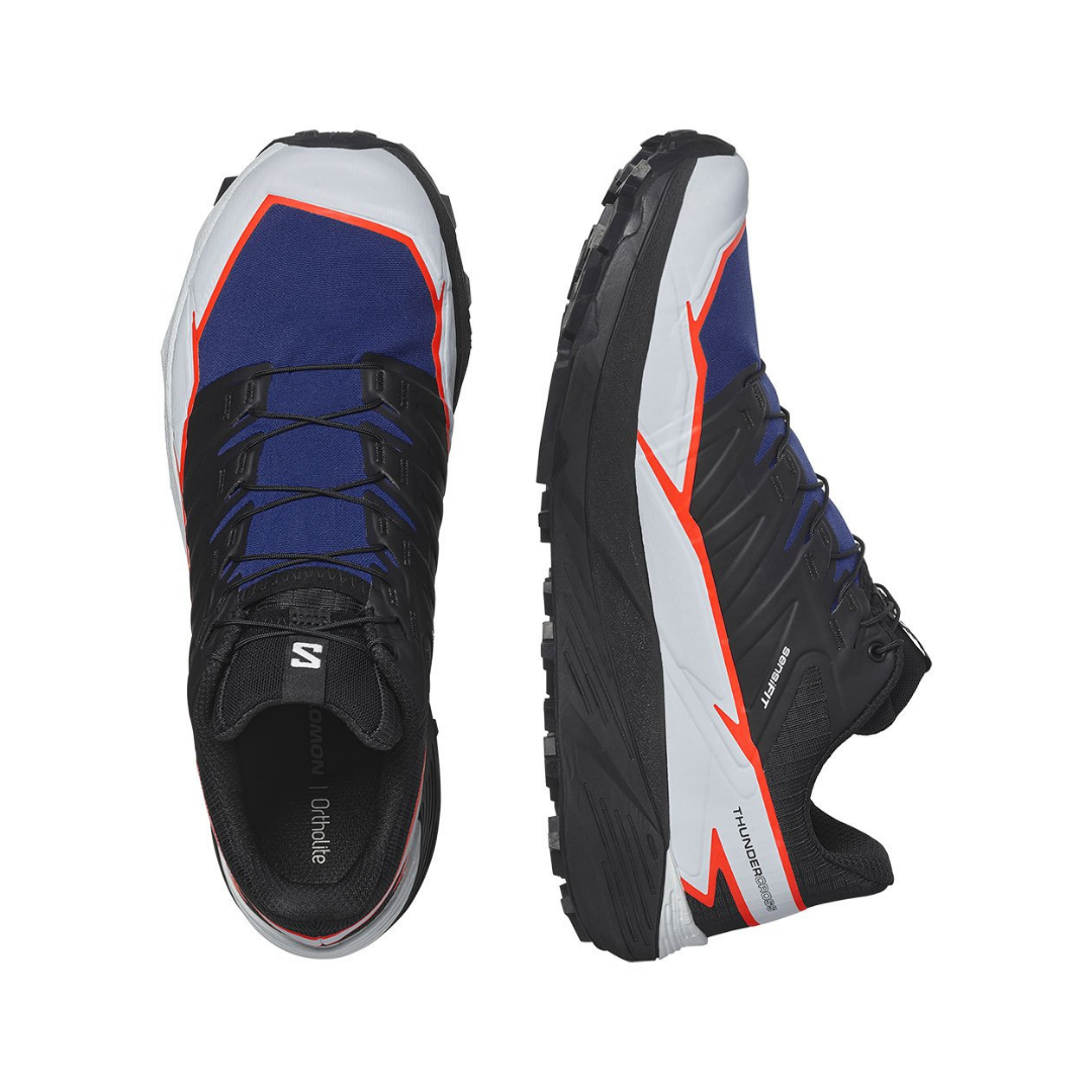 Salomon Mens Thundercross   SurfTheWeb Black FieryCoral 5